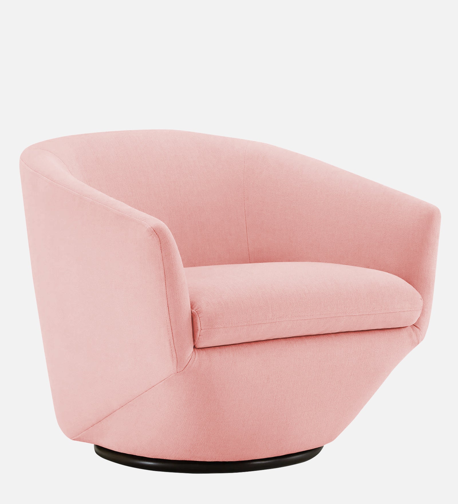 Haddie Velvet Swivel Chair in Millennial Pink Colour