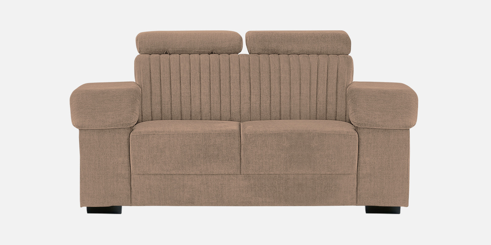 Draco Fabric 2 Seater Sofa In Cookie Beige Colour - Febonic Living