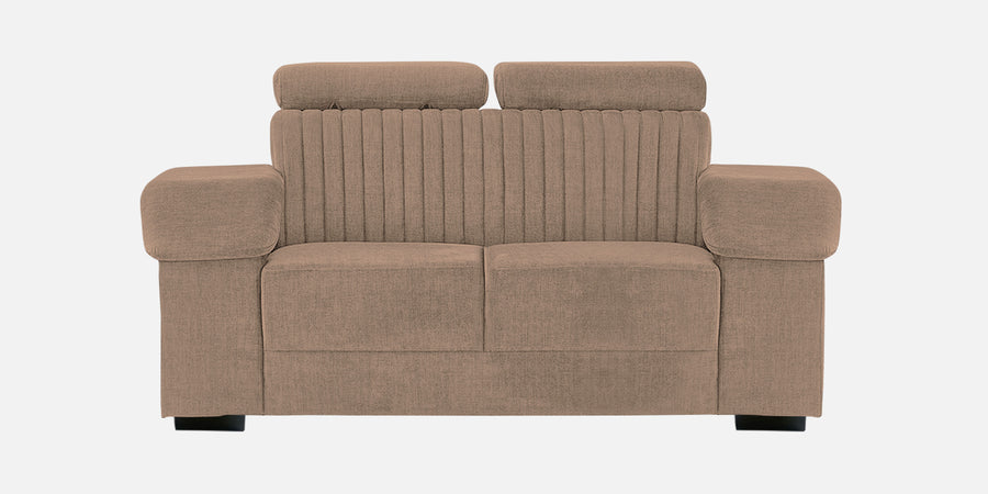 Draco Fabric 2 Seater Sofa In Cookie Beige Colour - Febonic Living