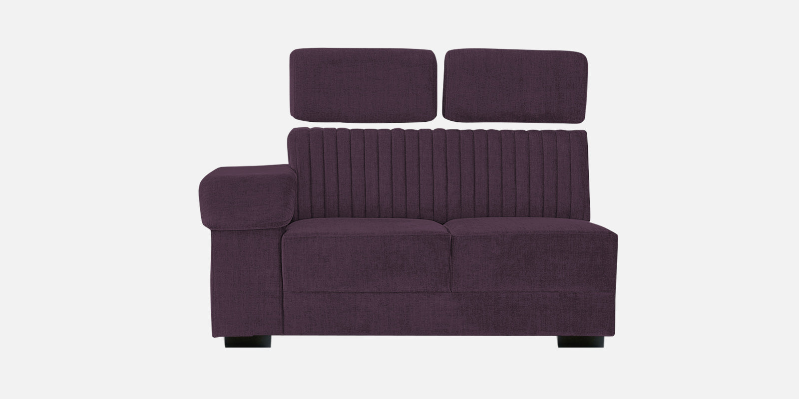 Draco Fabric 6 Seater Corner Sofa In Greek Purple Colour - Febonic Living