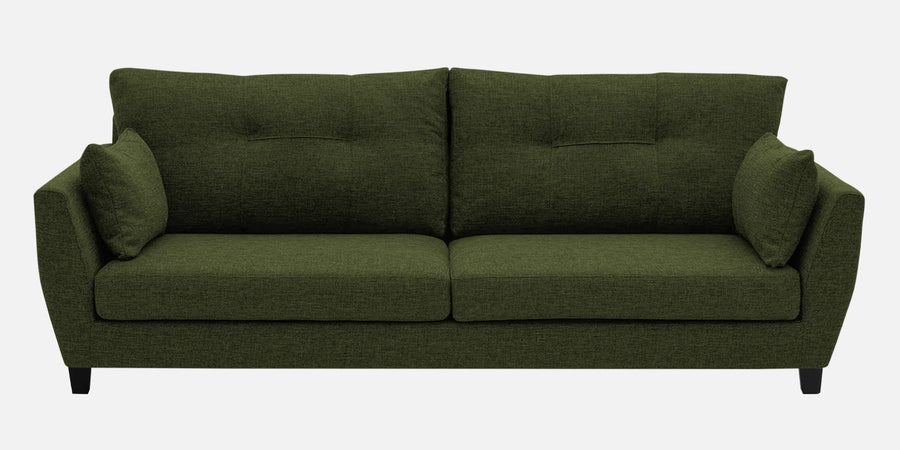 Mario Fabric 3 Seater Sofa In Olive Green Colour - Febonic Living