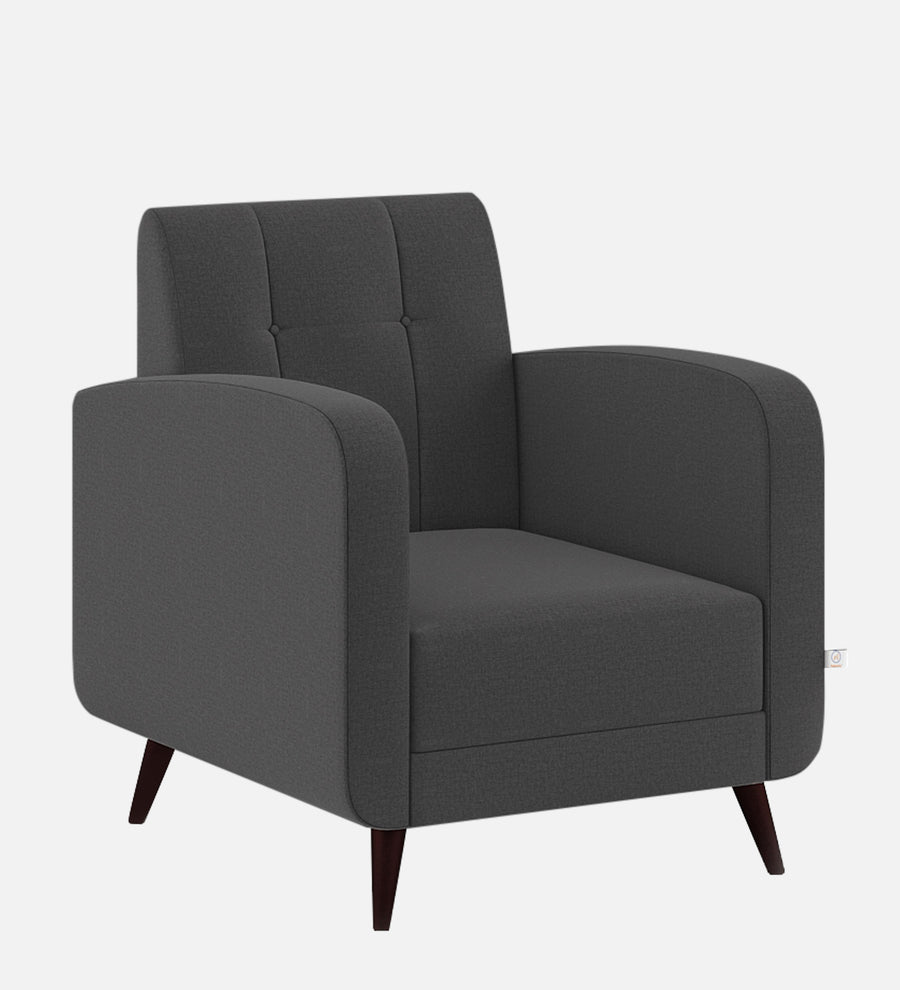 Wiki Velvet 1 Seater Sofa In Davy Grey Colour - Febonic Living