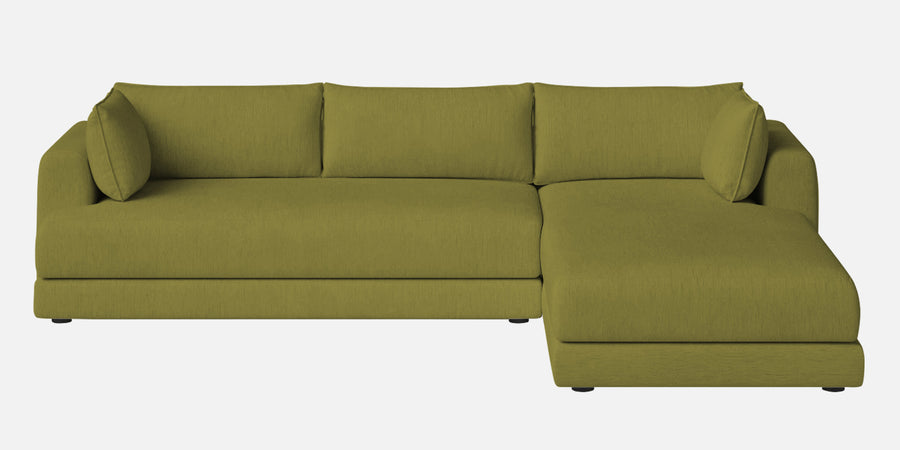Ziggy Fabric Lhs Sectional Sofa 3 Lounger In Kelly Green Colour - Febonic Living