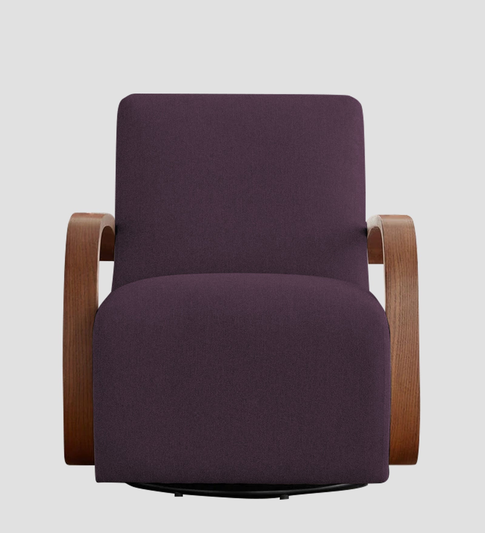 Balma Fabric Swivel Chair in Greek Purple Colour