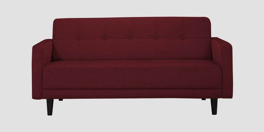 Noha Fabric 2 Seater Sofa In Blood Maroon Colour - Febonic Living