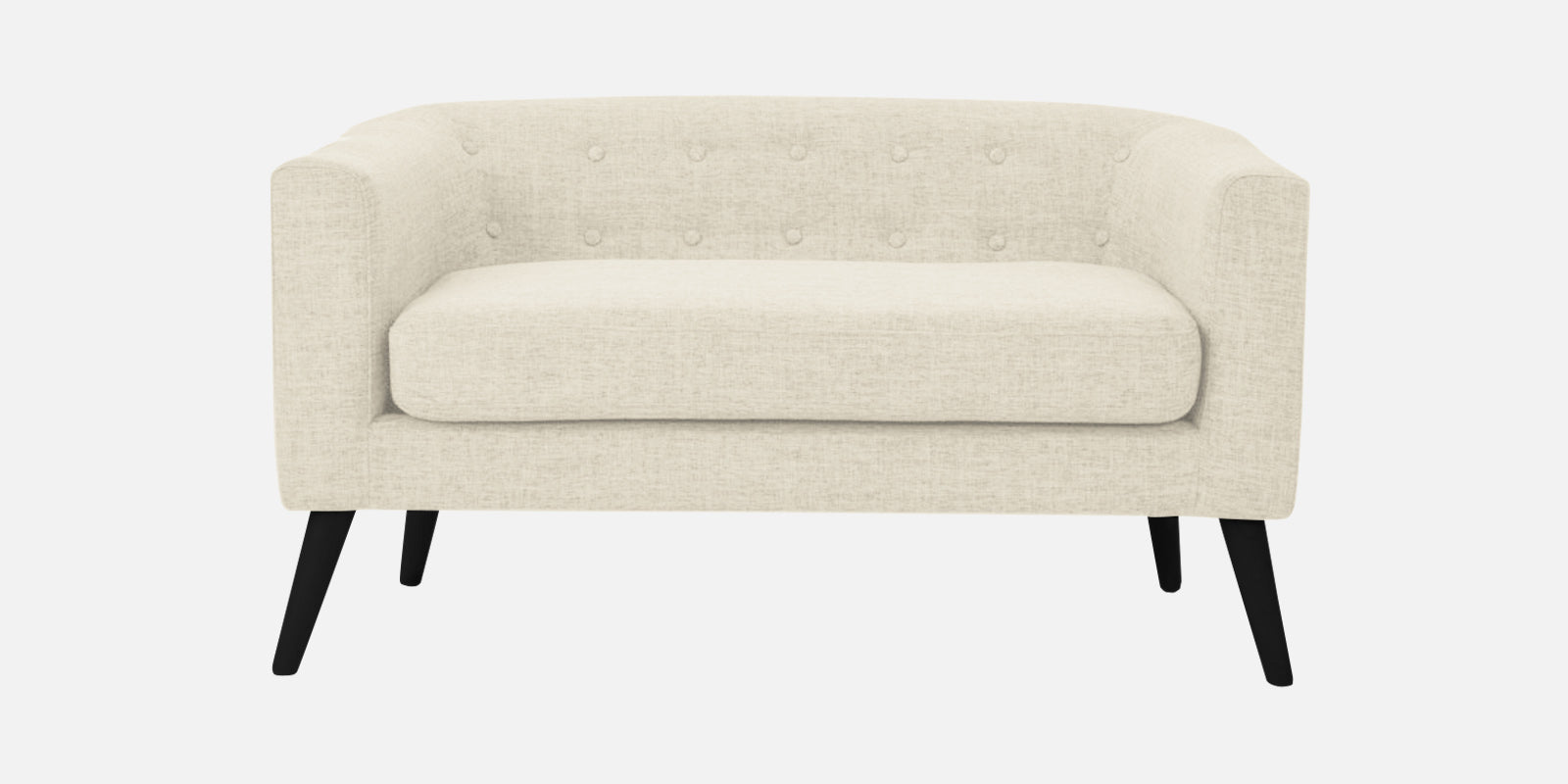 Casper Fabric 2 Seater Sofa in Ivory Cream Colour