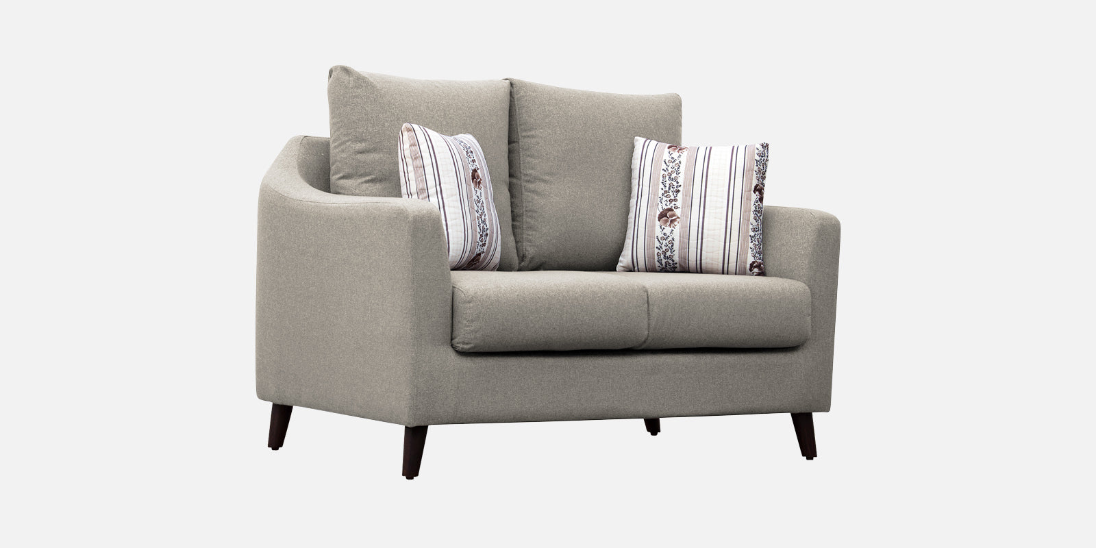 Kevin Fabric 2 Seater Sofa in Ash Grey Colour