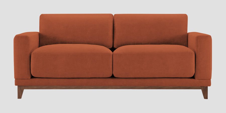 Esha Fabric 2 Seater Sofa In Royal Orange Colour - Febonic Living