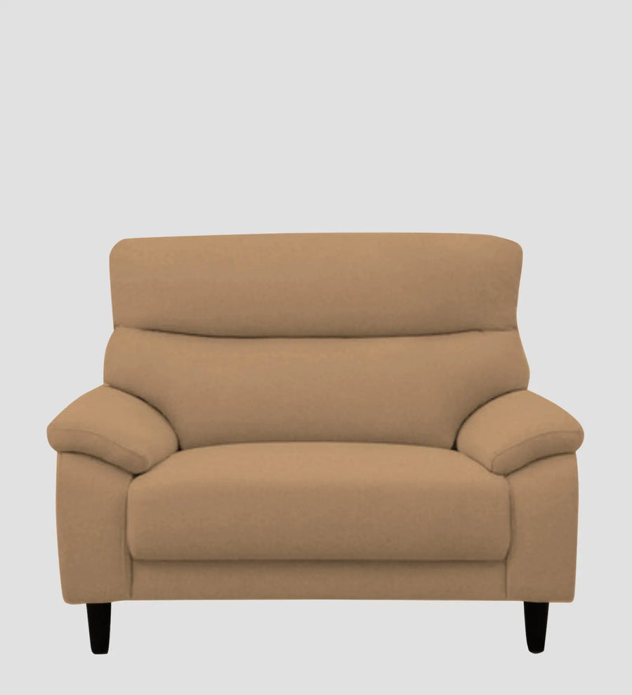 Zibby Fabric 1 Seater Sofa In Copper Brown Colour - Febonic Living