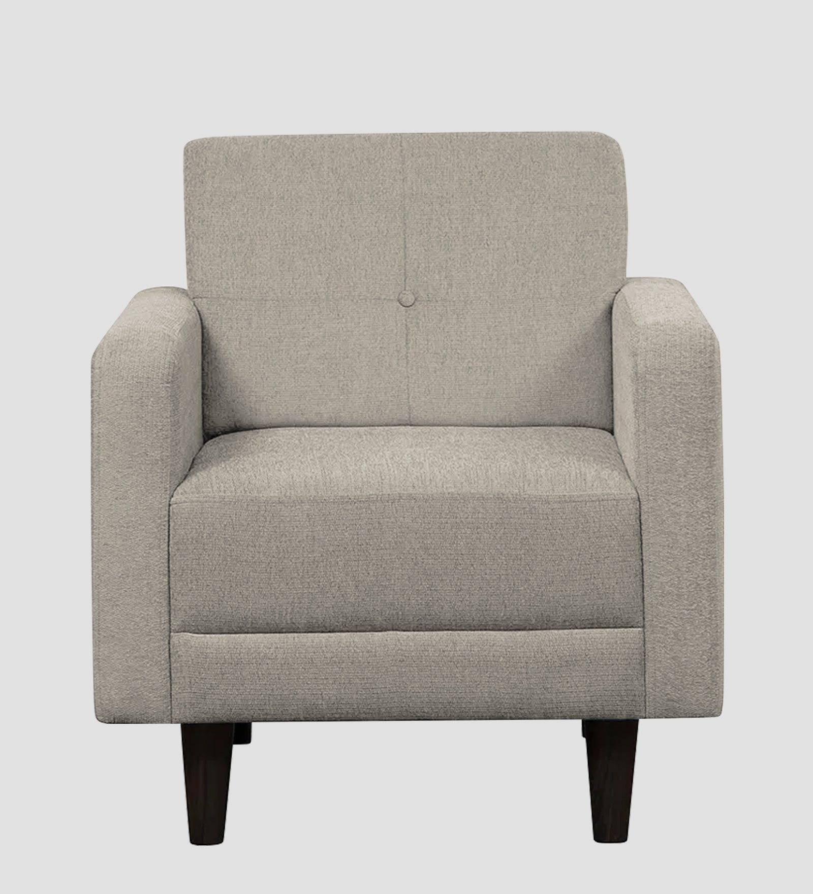 Noha Fabric 1 Seater Sofa In  Ash Grey Colour - Febonic Living