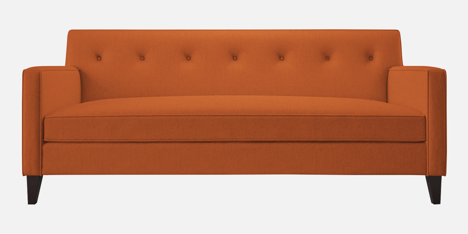 Miller Fabric 3 Seater Sofa in Vivid Orange Colour