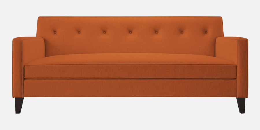 Miller Fabric 3 Seater Sofa In Vivid Orange Colour - Febonic Living