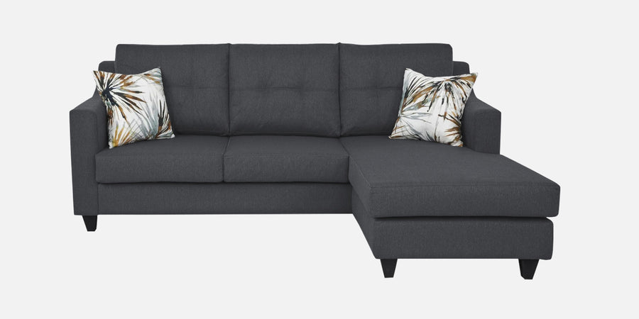 Welly Fabric Lhs Sectional Sofa 2 Lounger In Maba Grey Colour - Febonic Living