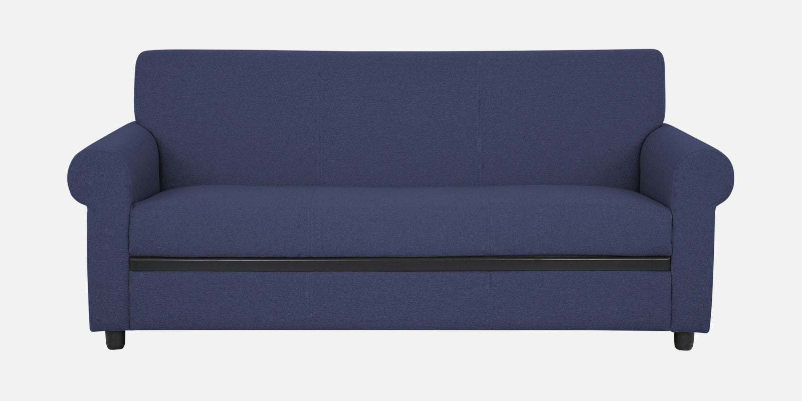 Ribby Fabric 3 Seater Sofa in Slate Blue Colour