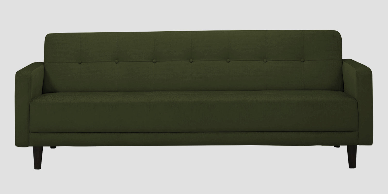 Noha Fabric 3 Seater Sofa In Olive Green Colour - Febonic Living