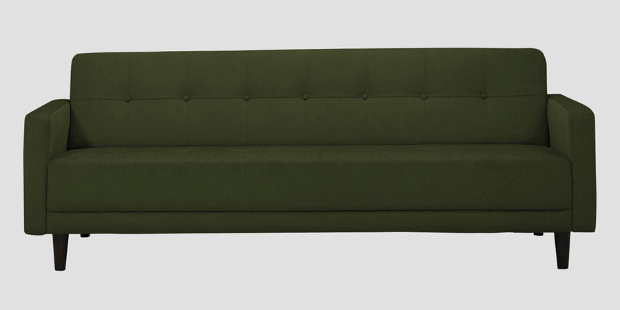 Noha Fabric 3 Seater Sofa In Olive Green Colour - Febonic Living