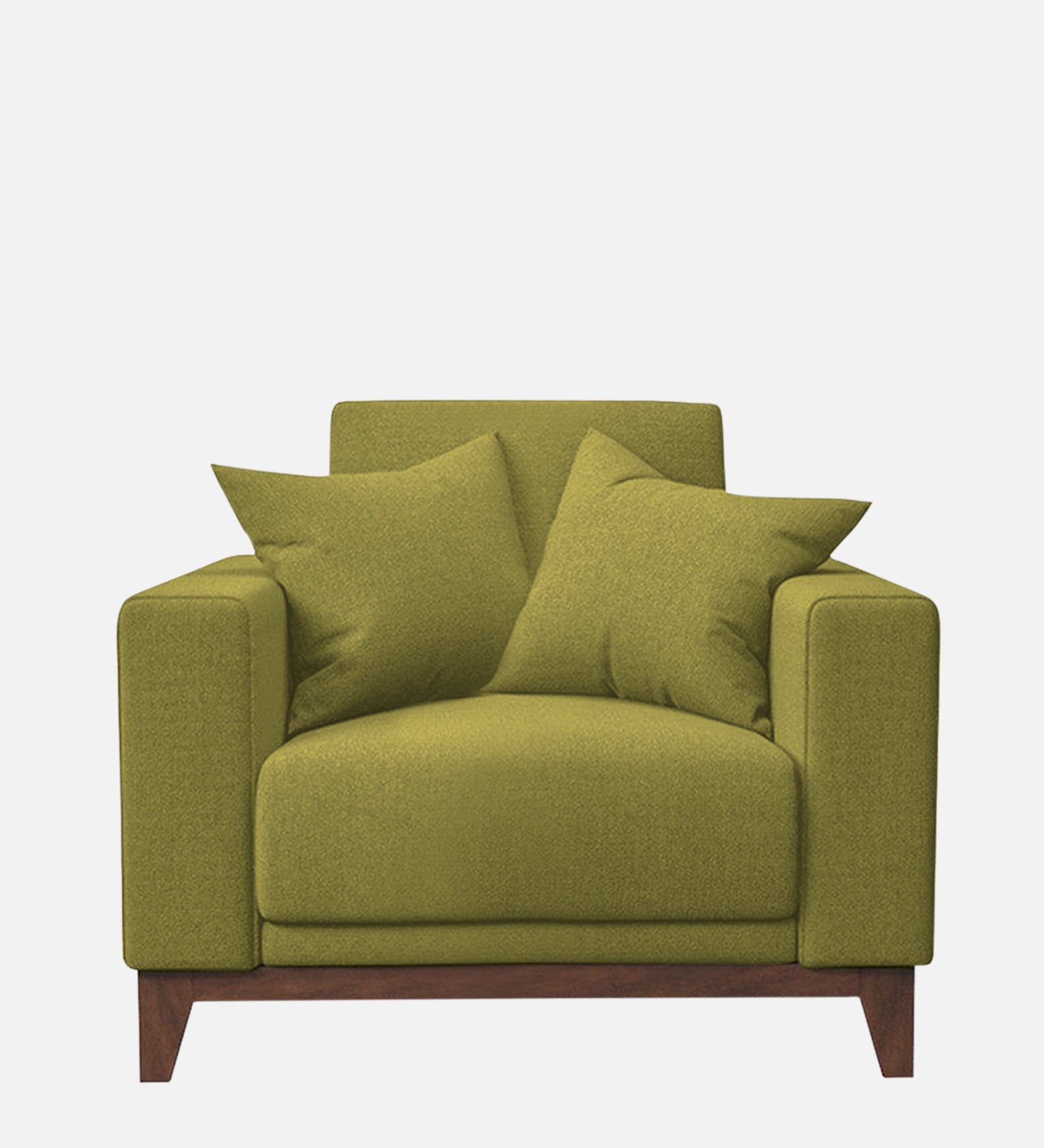 Luca Fabric 1 Seater Sofa in Kelly Green Colour