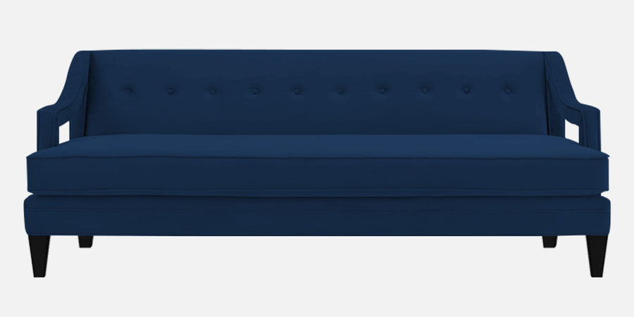 Daffy Velvet 3 Seater Sofa In Imperial Blue Colour - Febonic Living