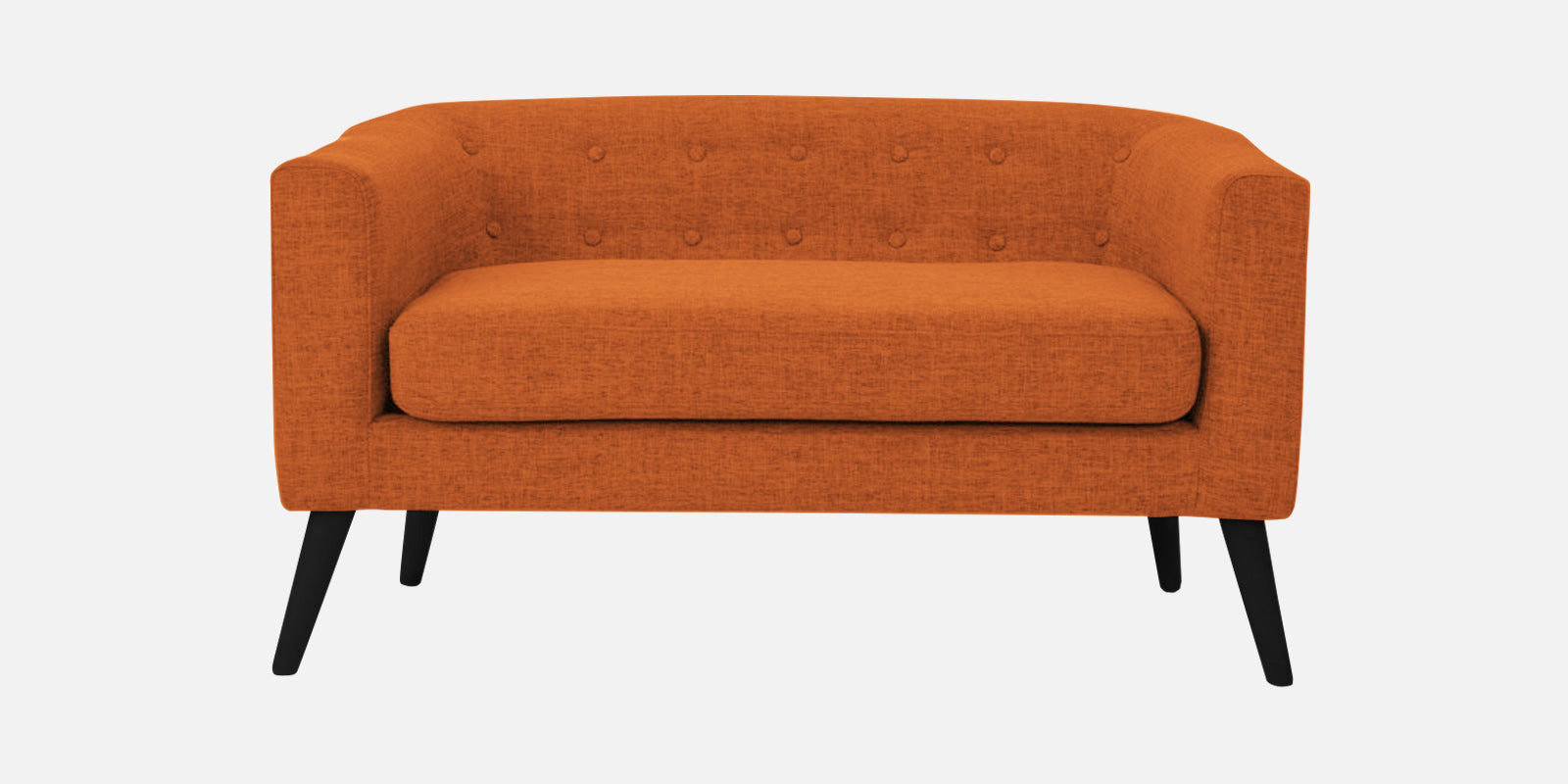 Casper Fabric 2 Seater Sofa in Vivid Orange Colour