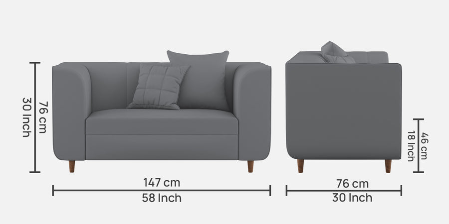 Sumo Velvet 2 Seater Sofa In Pubble Grey Colour - Febonic Living