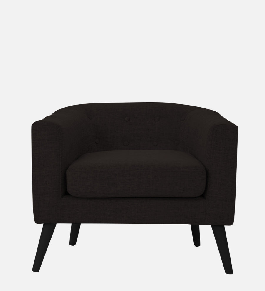 Casper Fabric 1 Seater Sofa In Cara Brown Colour - Febonic Living
