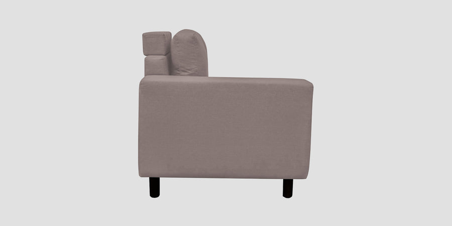 Betty Fabric 6 Seater Rhs Corner Sofa In Almond Beige Colour - Febonic Living