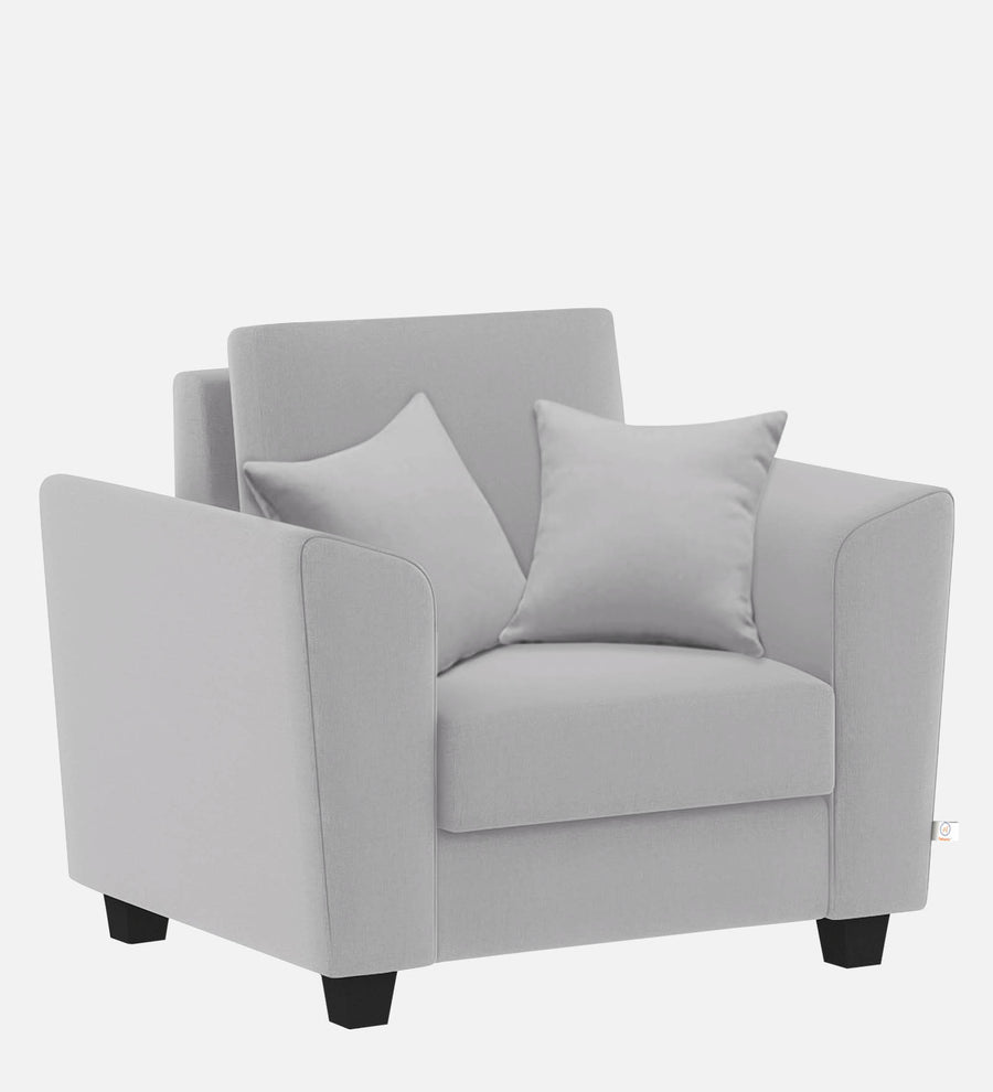 Daku Fabric 1 Seater Sofa In Lit Grey Colour - Febonic Living