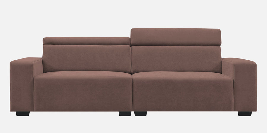 Hiro Fabric 3 Seater Sofa In Berry Wine Colour - Febonic Living