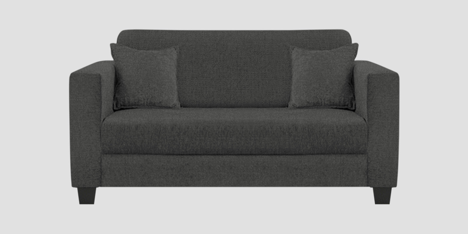 Nebula Fabric 2 Seater Sofa In Charcoal Grey Colour - Febonic Living