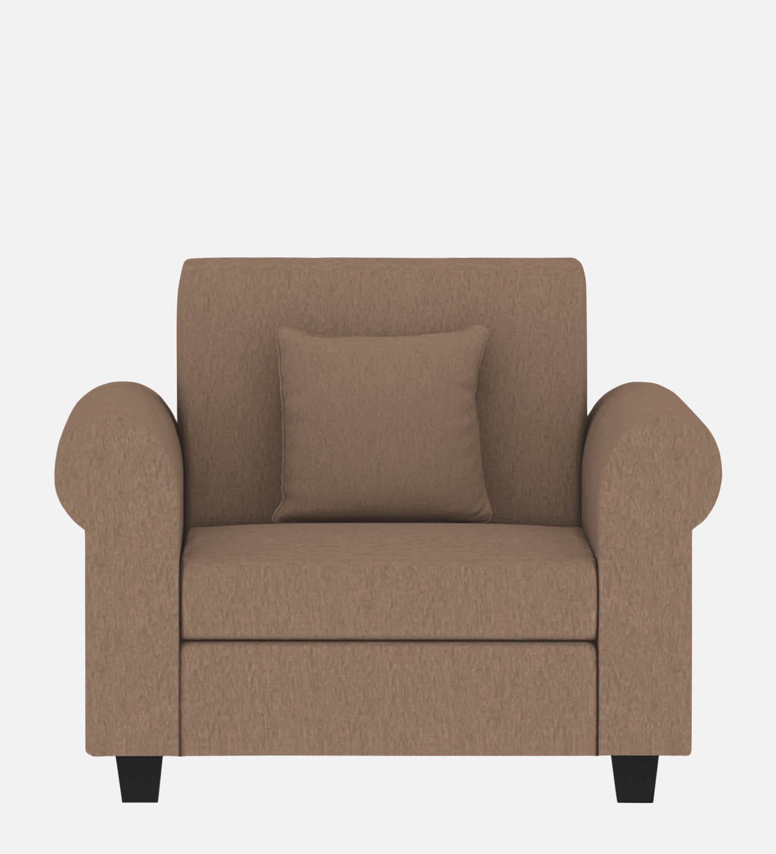 Derado Fabric 1 Seater Sofa in Cookie Beige Colour