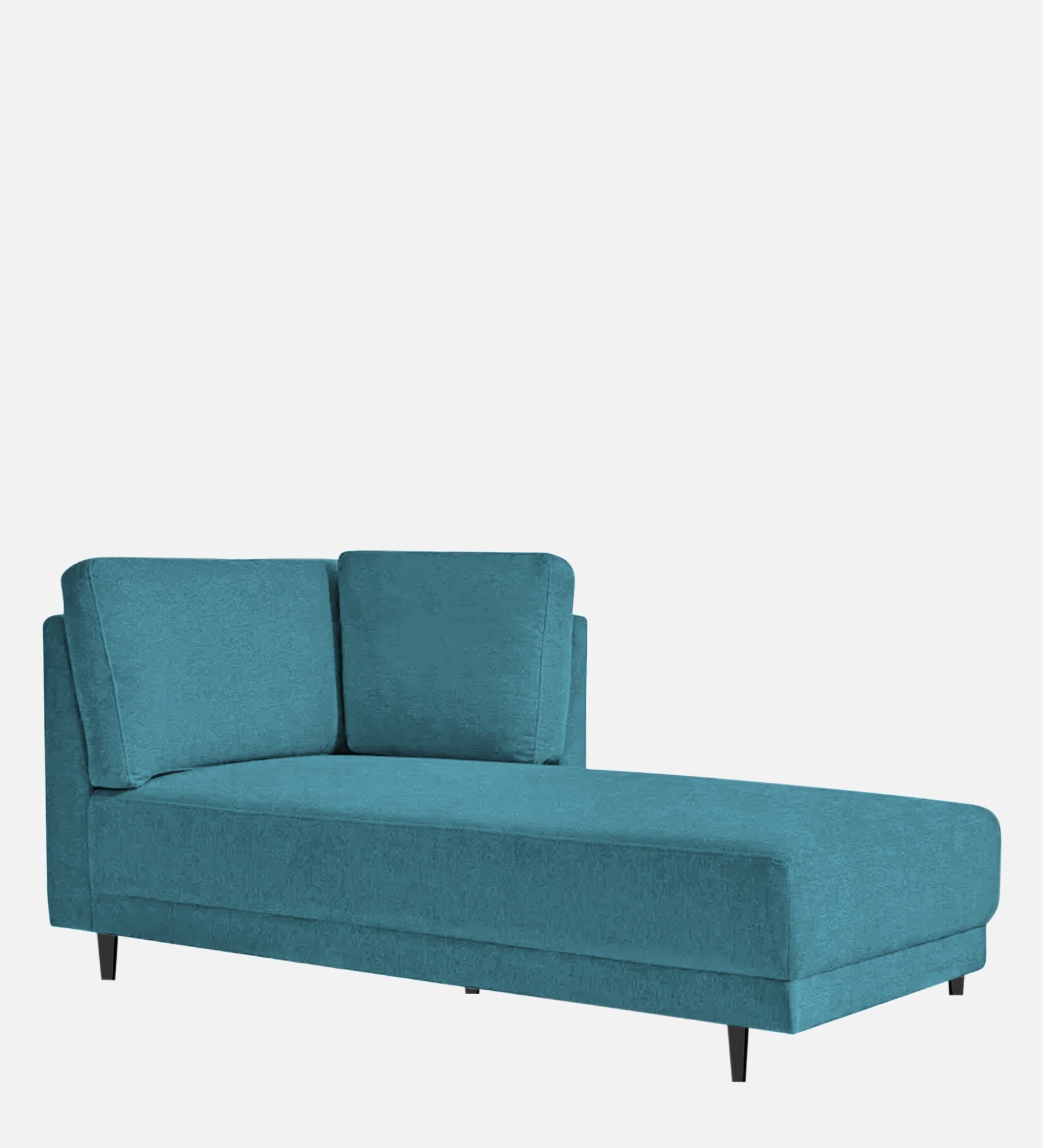 Jonze Velvet RHS Chaise Lounger in Aqua Blue Colour