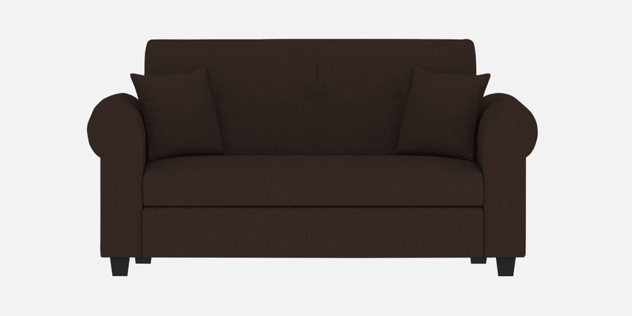 Derado Fabric 2 Seater Sofa In Coffee Brown Colour - Febonic Living