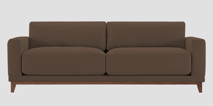 Esha Fabric 3 Seater Sofa In Rosy Brown Colour - Febonic Living