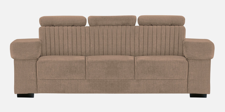 Draco Fabric 3 Seater Sofa In Cookie Beige Colour - Febonic Living
