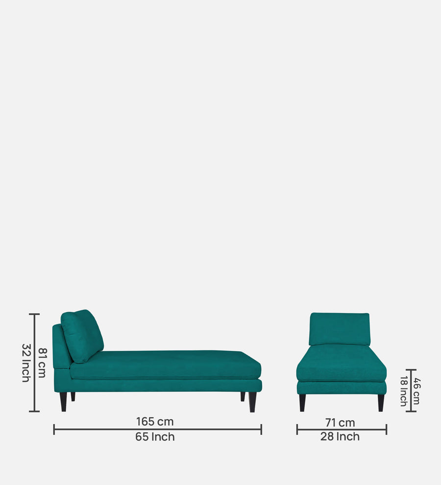 Nadia Fabric Chaise Lounger In Sea Green Colour - Febonic Living