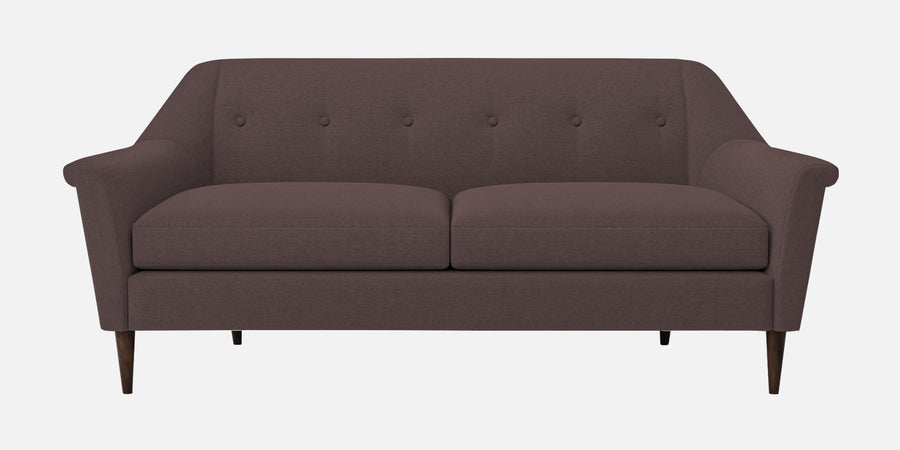 Homer Fabric 3 Seater Sofa In Night Brown Colour - Febonic Living