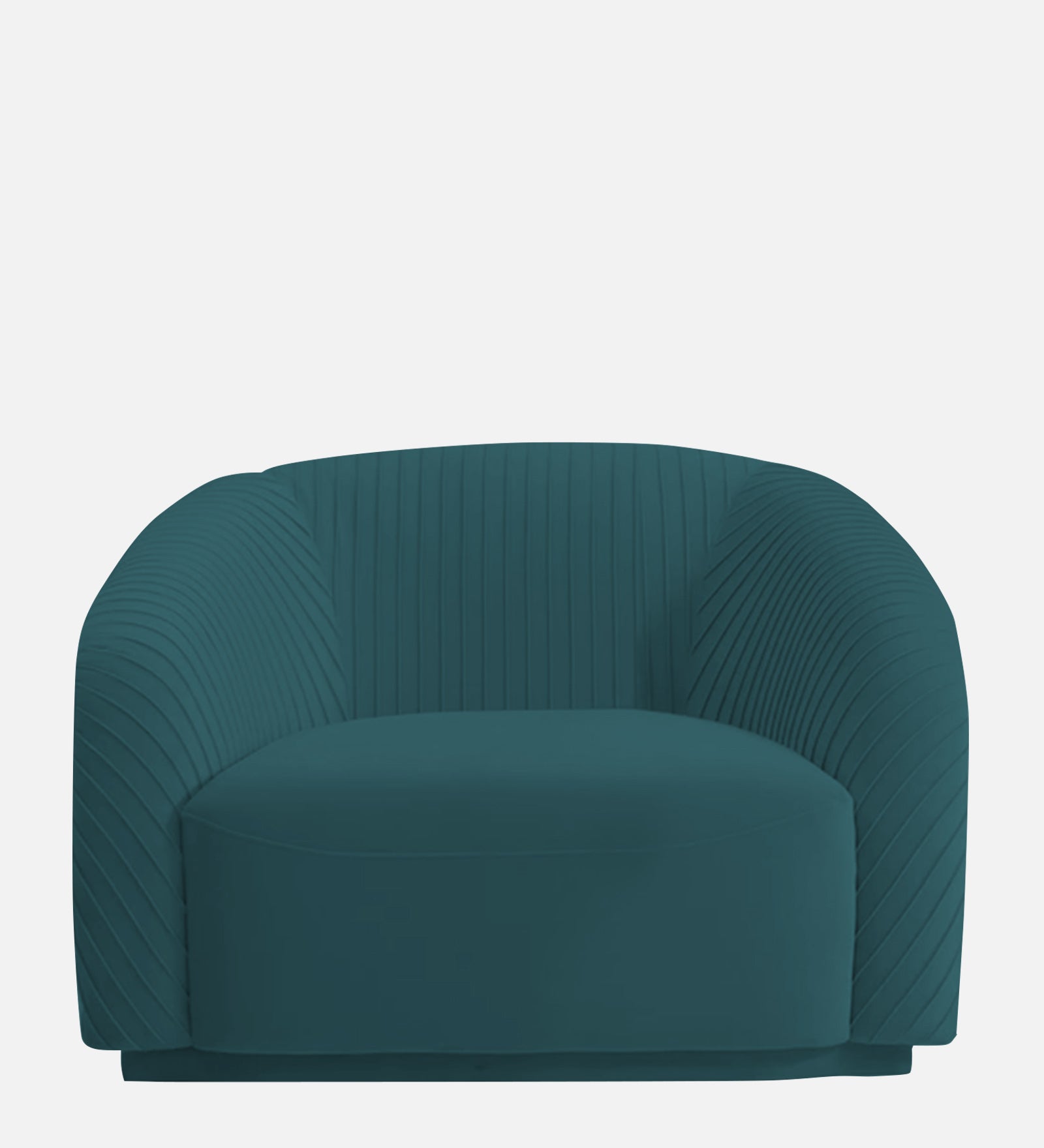 Yara Velvet Fabric 1 Seater Sofa in Arabian Green Colour