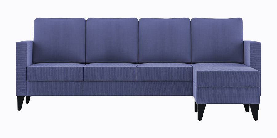 Nori Fabric Lhs Sectional Sofa 3 Lounger In Slate Blue Colour - Febonic Living