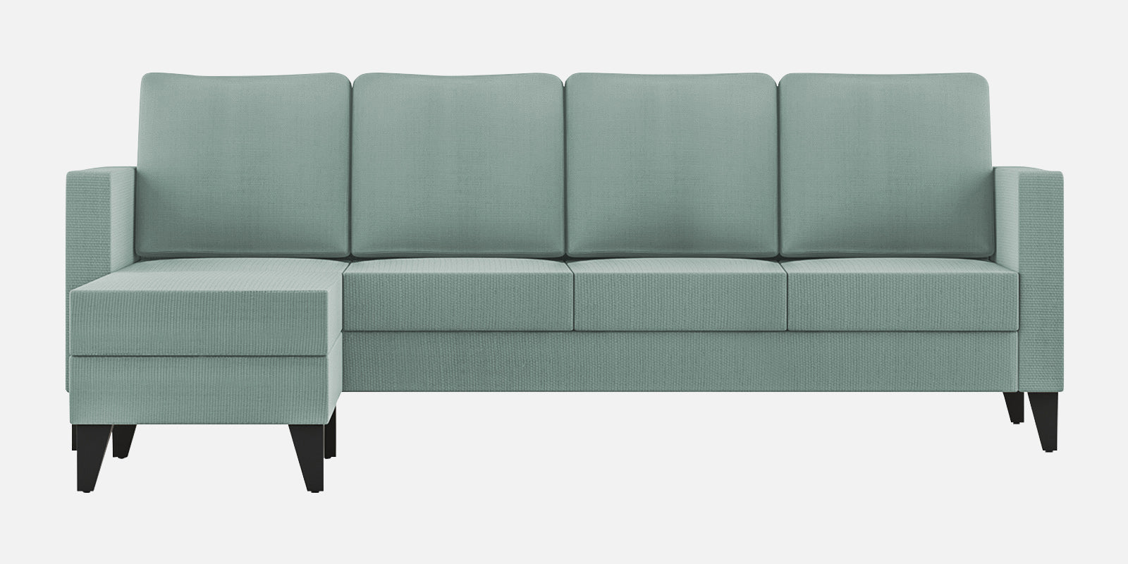 Nori Fabric RHS Sectional Sofa (3 + Lounger) In Suka Blue Colour