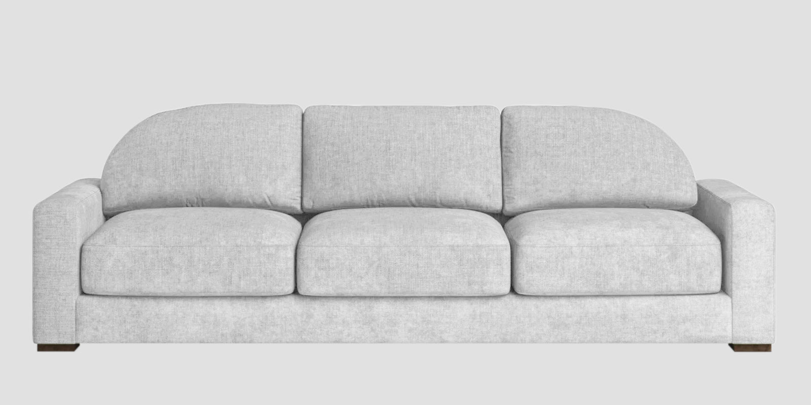Dara Fabric 3 Seater Sofa In Lit Grey Colour - Febonic Living