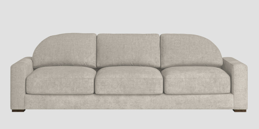 Dara Fabric 3 Seater Sofa In Ash Grey Colour - Febonic Living