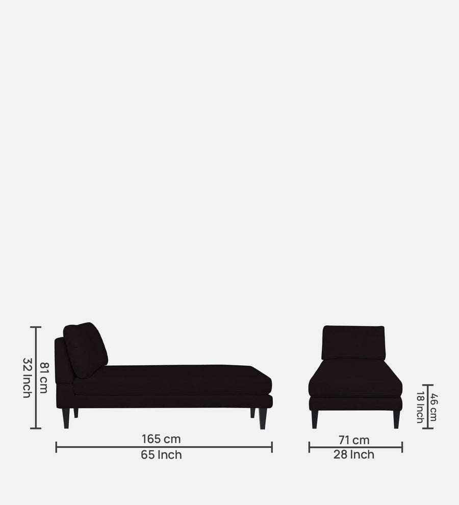 Nadia Fabric Chaise Lounger In Cara Brown Colour - Febonic Living