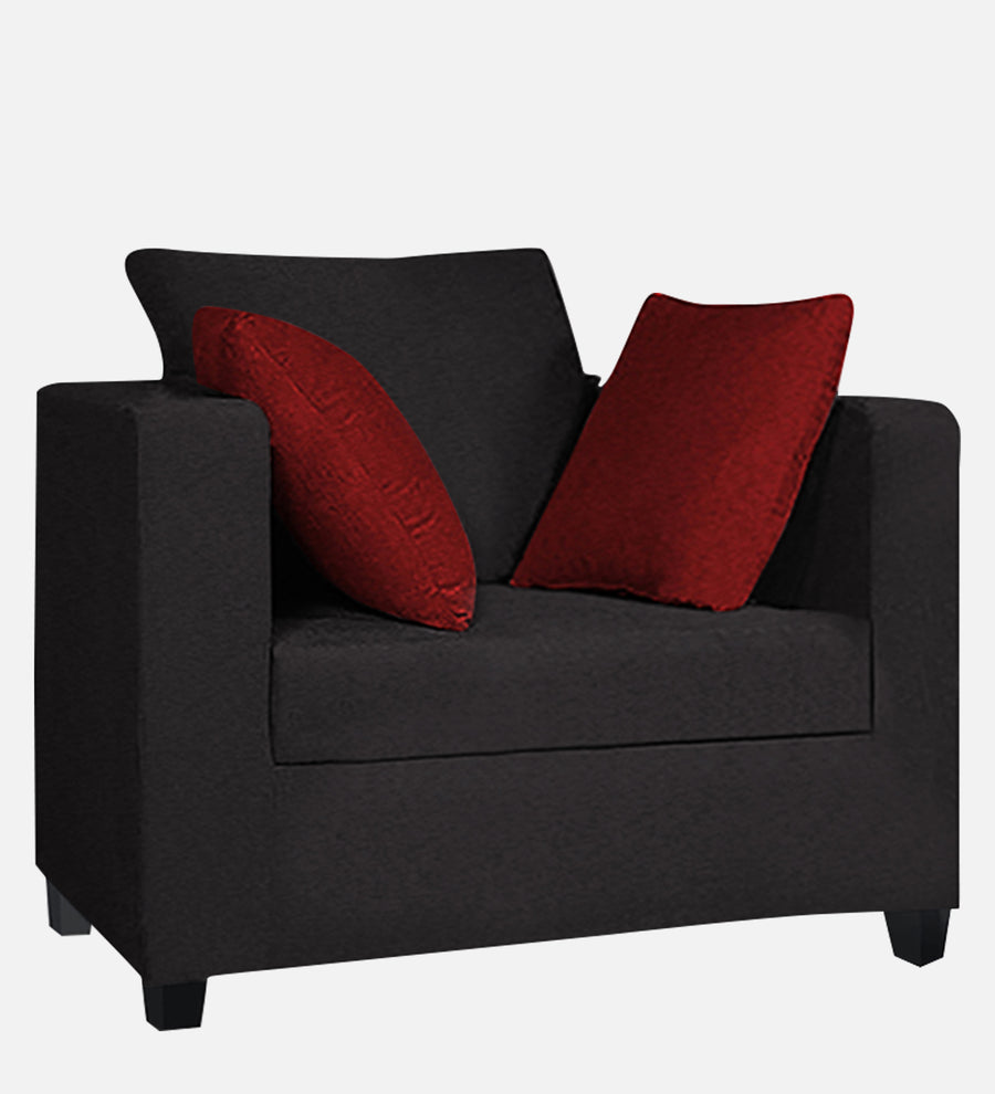 Nuska Fabric 1 Seater Sofa In Maba Grey Colour - Febonic Living