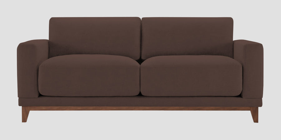 Esha Fabric 2 Seater Sofa In Caramel Brown Colour - Febonic Living