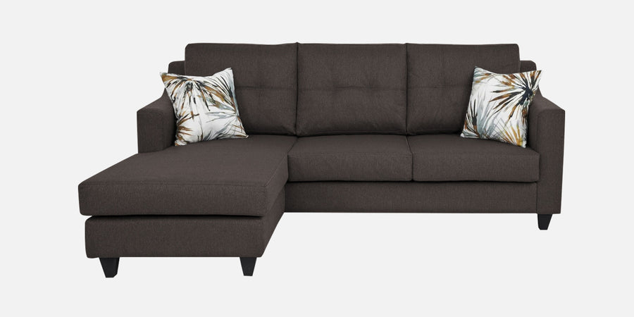 Welly Fabric Rhs Sectional Sofa 2 Lounger In Caspa Brown Colour - Febonic Living