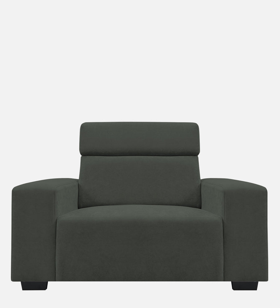 Hiro Fabric 1 Seater Sofa In I Land Green Colour - Febonic Living