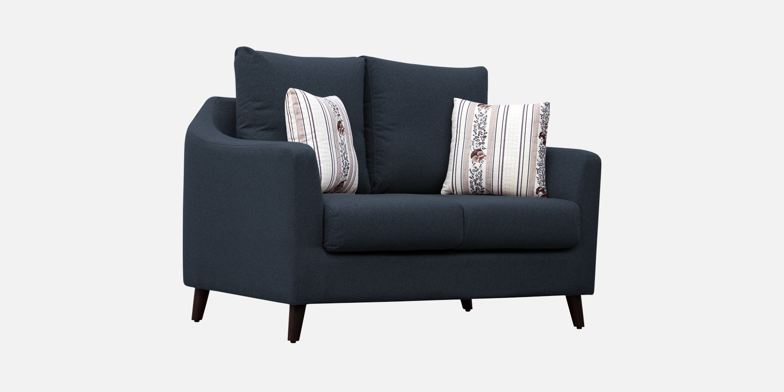 Kevin Fabric 2 Seater Sofa in Denim Blue Colour