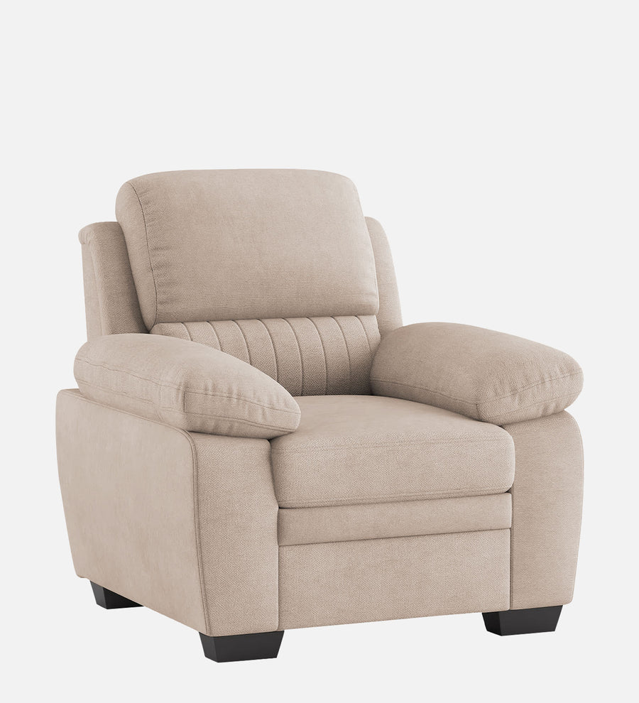 Cantaberry Velvet 1 Seater Sofa In Camel Beige Colour - Febonic Living