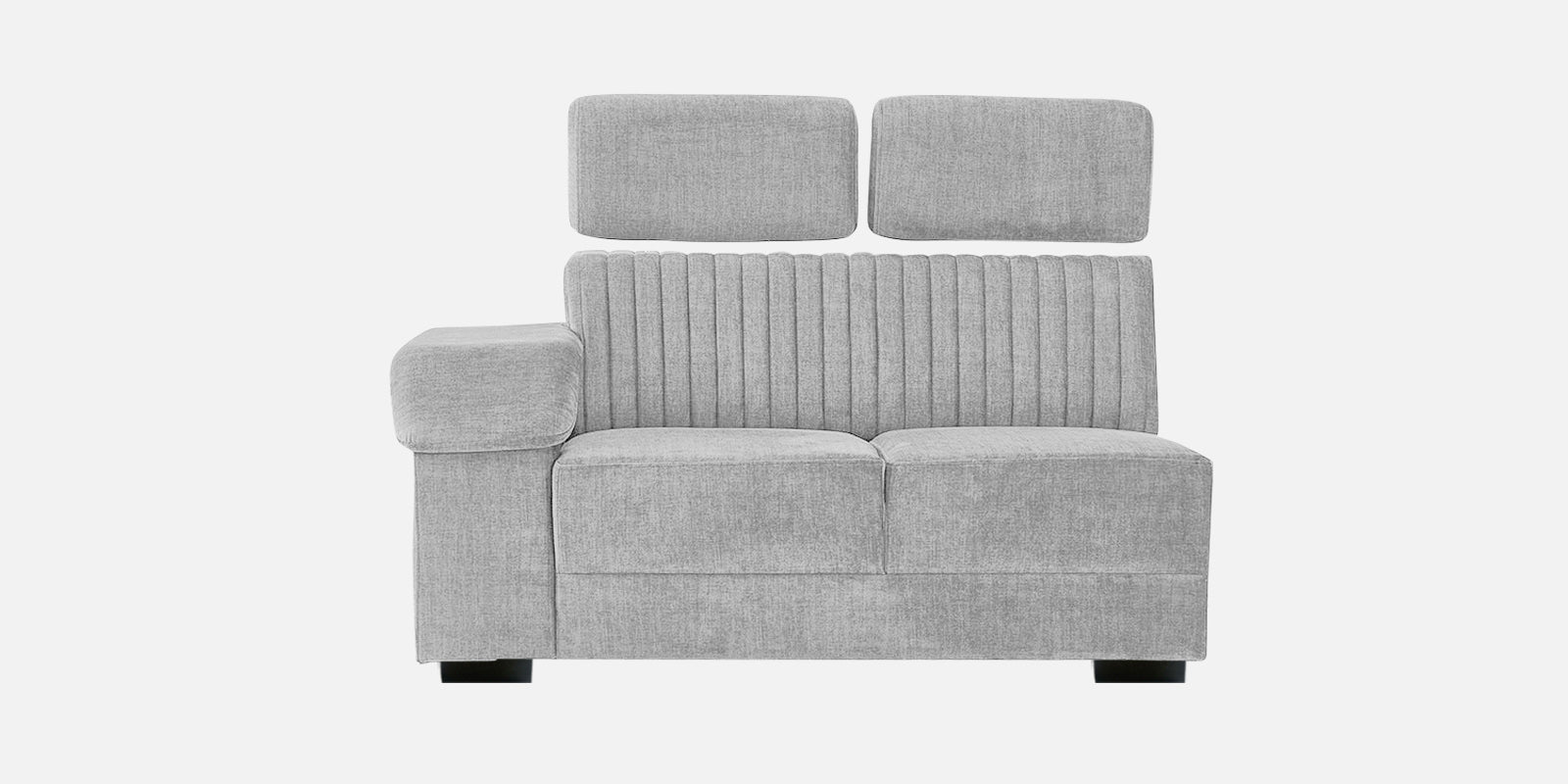 Draco Fabric 6 Seater Corner Sofa In Lit Grey Colour