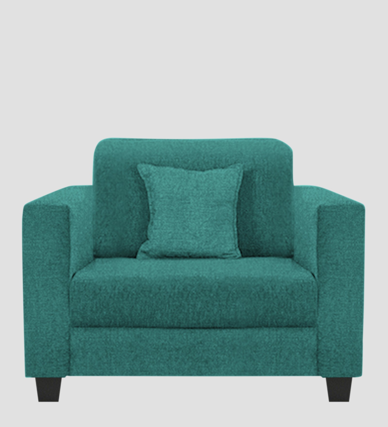 Nebula Fabric 1 Seater Sofa In Sea Green Colour - Febonic Living